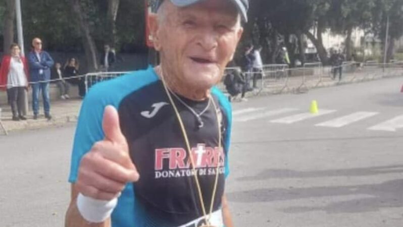 Avola,  Sebastiano Caldarella, podista a 87 anni, una vita dedicata al running