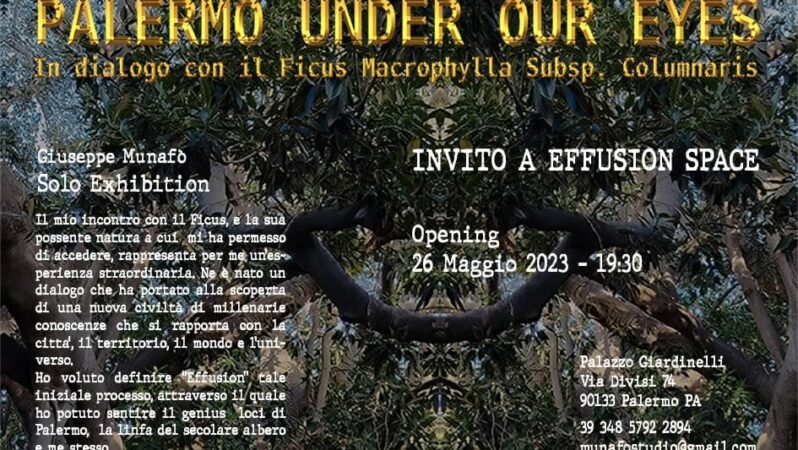 Effusion space, l’artista avolese Giuseppe Munafò inaugura uno spazio d’arte a Palermo